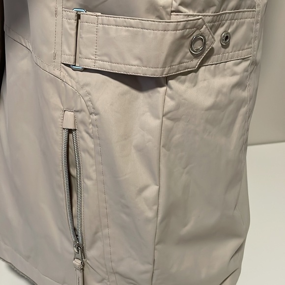 Free Country reversible taupe nylon/ plush hooded coat sz S - Picture 3 of 6